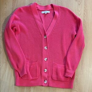 LOFT Pink Cardigan Sweater